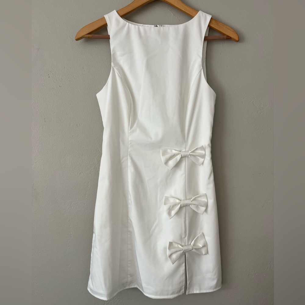 More To Come Meryl Mini Dress in White